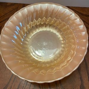 Vintage Anchor Hocking Fire King Peach Luster Bowl